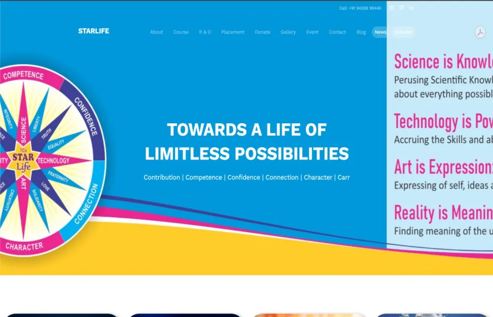 StarLife — website by Kaimak Crevanto