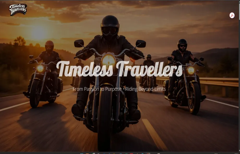 Timeless Travellers — website by Kaimak Crevanto
